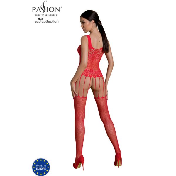 PASSION - ECO COLLECTION BODYSTOCKING ECO BS001 RED 2